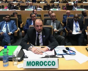 Minister Delegate for Foreign Affairs Mohcine Jazouli at the 33rd summit of the African Union (AU)