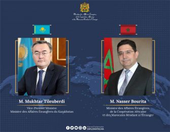 MFA Nasser Bourita Holds Talks with Kazakh Counterpart