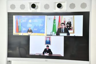 MFA Nasser Bourita holds talks with his Turkmen counterpart