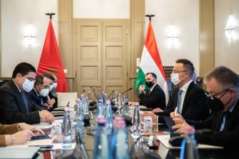 MFA Nasser Bourita Holds Talks in Budapest with his Hungarian Counterpart